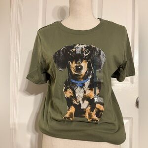 Target Olive Green Dachshund T-Shirt
